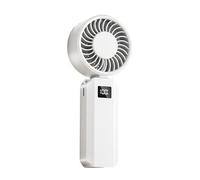 Portable Handheld Fan - Foldable Rechargeable Cooling Device, 6 Speed Mini Air Cooler with Digital Display, USB Rechargeable | Hand Held Fan for Camping Hiking Beach Festival Sports Office Desk Travel