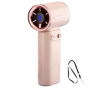 Portable Handheld Fan - Mini Adjustable Speed Hand Fan, Digital Display Cooling Device, Personal Breeze Air Blower, Lightweight Portable Air Circulator Strong Wind Comfort Tool For Outdoor Hiking Use