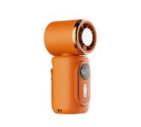 Portable Handheld Fan - Mini Cooling Device, Personal Air Cooler, Rechargeable USB Battery Operated | Compact Rotating Ventilation System, Adjustable Angle Design for Travel Outdoor Usage