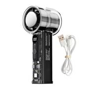 Portable Handheld Fan - Mini Rechargeable Cooling Gadget, Transparent Pocket Air Circulator, Adjustable Wind Machine | Lightweight Breeze Equipment For Office Hiking Vacation Waiting Rooms Playground