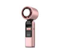 Portable Handheld Fan, Personal Air Cooler, Small Battery Operated Fan, 100 Speed Adjustable with Led Display White Compact Size for Desk, Travel, Beach, Summer Use, 1piece