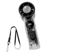 Portable Handheld Fan, Rechargeable Battery Cooling, Digital Display Speed Control, 100 Level Adjustable Airflow Quiet for Summer Travel Camping Festivals Sports Desk Hiking Fishing Use