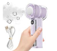 Portable Handheld Fan - Transparent Rechargeable Breeze Device, 100 Speed Pocket Ventilator, Compact Cooling Blower | USB Powered Personal Air Cooler for Travel Camping Picnic Workplace Outdoor