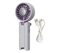 Portable Handheld Fan, USB Rechargeable Foldable Mini Personal fans, Battery Operated fans With Base, Adjustable Travel Hand For Indoor Outdoor Travel Hiking Camping Beach Running Home Gym Office