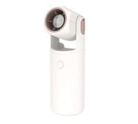 Portable Handheld Mini Fan For Women | USB Rechargeable 3000mAh Battery Foldable Pocket Cooling Device With Digital Display | 5 Speed Adjustable Quiet Bladeless Personal Fan For Makeup Travel