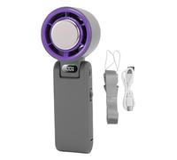 Portable Handheld Turbo Fan with Ice Cooler 13500RPM 100 Speeds Stepless Adjustable LED Display Small Pocket Fan for Travel Camping