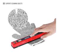 Portable Handheld Wand Wireless Scanner A4 Size 900DPI JPG/PDF LCD Display with Protecting Bag and 8GB TF Card for Business Document Reciepts Books Images