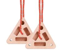 Portable Hangboard,Triángulo de Madera Entrenador de Manos con Presas de Multiple Profundidad - Tabla de Entrenamiento de Escalada,para Casa, Sala de Juegos, Garaje, Sótano, Apartamento, Gimnasio,
