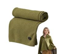 Portable Heated Shawl | Wearable Electric Heating Wrap | USB Heated Blanket, 3 Adjustable, 15 Second Fast Heat, For Women Ladies Girls Mothers Home Office Apartment Dorm Travel