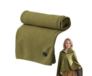 Portable Heated Shawl | Wearable Electric Heating Wrap | USB Heated Blanket, 3 Adjustable, 15 Second Fast Heat, For Women Ladies Girls Mothers Home Office Apartment Dorm Travel