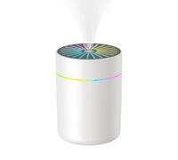 Portable Humidifier, 0.5L Small Desk Humidifier, Quiet Filter Diffuser, 2.64x2.64x3.74 inches Ideal for Hotel, Nursery, Bathroom, Kids Room, Home, Workstation and Travel Use