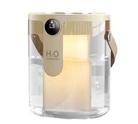 Portable Humidifier - 5.12x5.12x6.3 Inches 1.5L Cool Mist Wireless Diffuser for Dorm, Bedroom, Plants, Nursery with Quiet, Air Moisturizer for Household Desk and Indoor Spaces