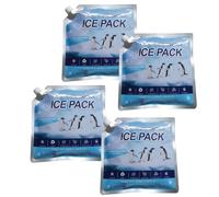 Portable Ice Packs - 4 Pieces Freezer Packs, Reusable Leakproof Long Lasting Cooling Accessories | Cooler Camping Picnic Lunch Fishing Beach Outdoor Travel Gear Support for Keeping Food Drinks Cold