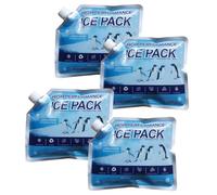 Portable Ice Packs - 4 Pieces Freezer Packs, Reusable Leakproof Long Lasting Cooling Accessories | Cooler Camping Picnic Lunch Fishing Beach Outdoor Travel Gear Support for Keeping Food Drinks Cold