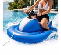 Portable Inflatable Boat Jet-Ski, Lancha Hinchable Eléctrico | Motor de 46 W, con Marcha Adelante y Marcha Atrás, Montaje Rápido en 5 Pasos, para Complejos Turísticos