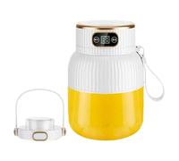 Portable Juicer Bottle - 600ML USB Blender Cup | Stainless Steel Digital Mixer Machine | Protein Shake Maker For Travel, Outdoor, Gym, Kitchen, Daily Beverage Use