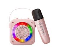 Portable Karaoke Machine | Wireless Speaker with RGB Lighting | Complete Set for Camping, Picnics, Family Parties, Birthdays, and Weddings, Family Karaoke