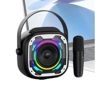 Portable Karaoke Speaker, Handheld Microphone Set, Small Boombox Speaker with Battery, Audio Singing Device, Party Music Style, Outdoor Travel Camping Hiking Daily Gathering Indoor Outdoor Use