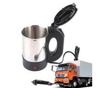 Portable Kettle - 12V/24V Portable Car Truck Kettle, 500ml Bottle Pot Heated Water Cup with Automatic Shut Off, Car Coffee Travel Mug for Truck