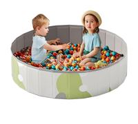 Portable Kids Pool,Foldable Leakproof Swimming Pool for Yard,Lawn | Leakproof Design,Foldable Storage,Stable ba-se,Easy Setup,Multi Use,Kids Pool,Pet Tub,Ball Pit,Garden Party,Summer Holiday