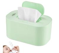 Portable Large Capacity Wipes Warmer Dispenser with LED Display, Quiet and Evenly Overall Heatings, Even Heating Diaper Wipe Warmer for Home, Car & Travel Use (Green)