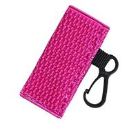 Portable Lipstick Holder Keychain, Lip Balm And Lip Oil Protective Case With Keyring, Travel-Friendly Lipstick Cover, Ideal For Girls, Practical Lipstick Holder For Home And On-the-Go, rosa brillante,