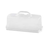 Portable Loaf Keeper - Cake and Bread Storage, Rectangular Box with Handle, Cookie and Pastry Container | Kitchen Counter Top Bakery Transporting Biscuits Cabinet Durable Convenient Easy Clean