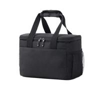 Portable Lunch Bag Large Capacity Shoulder Bento Storage Bags Portable Picnic Bag Lunch Bag With Shoulder Strap Waterproof Leak-Proof Lunch Bag Suitable For Work School Picnic Beach(Black B)