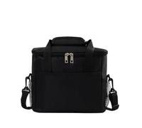 Portable Lunch Bag Large Capacity Shoulder Bento Storage Bags Portable Picnic Bag Lunch Bag With Shoulder Strap Waterproof Leak-Proof Lunch Bag Suitable For Work School Picnic Beach(Small Black)