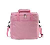 Portable Lunch Bag Large Capacity Shoulder Bento Storage Bags Portable Picnic Bag Lunch Bag With Shoulder Strap Waterproof Leak-Proof Lunch Bag Suitable For Work School Picnic Beach(Large Pink)