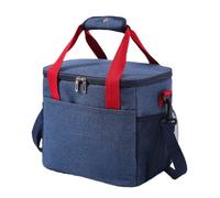 Portable Lunch Bag Large Capacity Shoulder Bento Storage Bags Portable Picnic Bag Lunch Bag With Shoulder Strap Waterproof Leak-Proof Lunch Bag Suitable For Work School Picnic Beach(BLUE A)