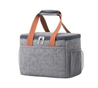 Portable Lunch Bag Large Capacity Shoulder Bento Storage Bags Portable Picnic Bag Lunch Bag With Shoulder Strap Waterproof Leak-Proof Lunch Bag Suitable For Work School Picnic Beach(Grey A)