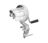 Portable macaroni maker for homemade pasta, manual cavatelli press