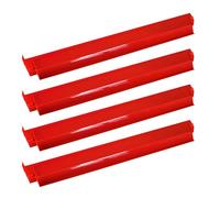 Portable Mahjong Rack, 4 Piece Tile Pusher Set, Dominoes Game Stand with Non Slip Base, Lightweight Majiang Holder, Classic Table Style Design, Travel Holiday Club Play use