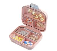 Portable Medicine Box - 3.07x1.38x2.83 Inches Travel Pill Organizer | Travel Pill Case | Small Medicine Organizer Pills Box Case for Purse Pocket Medicines | Light Proof Medicines Dispensing Storage