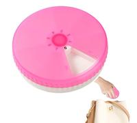 Portable Medicine Box - Portamedicamentos, cápsulas, unidad de almacenamiento impermeable de 7 compartimentos para la gestión del plan de recetas, un dispensador de bolsillo para la gestión diaria de