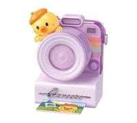 Portable Mini Fan - Camera Shape Rechargeable Cooler, Yellow Duck Bladeless Silent Fan with 3 Speed Adjustable Settings | Wearable Lanyard Fans for Travel Beach Camping Outdoor Summer Cooling