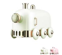 Portable Mini Humidifier,300ml Cute Train Small Humidifier,LED Light Function, USB Charge, Auto Shut Off,for Desktop Office Bedroom, Ultra Quiet (Green)