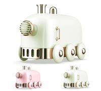 Portable Mini Humidifier, 300ml Ultrasonic Humidifier Retro Train USB Aroma Air Diffuser Essential Oil Mist Maker Fogger with Color LED Light, Ultra Quiet, Auto Shut Off (green)