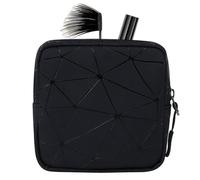Portable Mini Makeup Bag, Cute Makeup Case, 7 Inches Cosmetic Bags with Multiple Pockets, Tote Bag, Stylish Plain Tote for Women Teen Girls, Compact Pouch Bags with Stylish Design