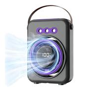 Portable Mist Fan - 3-Hole Spray Air Cooler | 100-Speed Desktop Fan