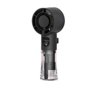 Portable Misting Fan - USB Rechargeable ABS Handheld Cooling Fan 6x4.6x16cm 160g In Black White Or Pink - Multi Speed Personal Hydration Accessory For Outdoor Travel Walking Camping And Summer Comfort