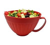 Portable Mixing Bowl, Nesting Bowl Set, 10 Inches Kitchen Bowls with Easy Grip, Stainless Steel Body with Comfort, Baking Cooking Serving Accessory for Soup Cake Egg Chocolate Sauce Waffle Butter