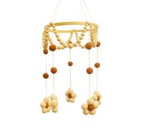 Portable Mobile, Bedside Wind Chime Toy, 23.62x7.68in Hangable Bell Decoration, Soft Plush Figures, Soothing Visual Stimulation for Bassinet, Playpen, Nursery Room, Girls, Boys