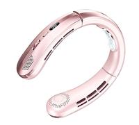 Portable Neck Fan 100 Speeds Bladeless USB Rechargeable Quiet For Travel