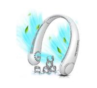 Portable Neck Fan, Hands Free Bladeless Fan, 4000 Mah Battery Operated Wearable Personal Fan, Leafle Tw