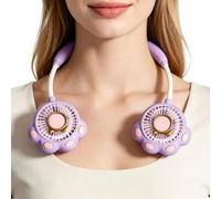 Portable Neck Fan - Silicone ABS | Hands Free Cooling Fan 9.69 Inch Quiet
