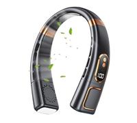 Portable Neck Fan, USB Rechargeable Blowing Gear, Self-Supporting Quiet Design, 5-Speed Airflow Levels, for Walking, Hiking, Sports, Outdoor Camping, Travel, Festival, Construction