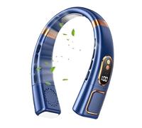 Portable Neck Fan, USB Rechargeable Blowing Gear, Self-Supporting Quiet Design, 5-Speed Airflow Levels, for Walking, Hiking, Sports, Outdoor Camping, Travel, Festival, Construction