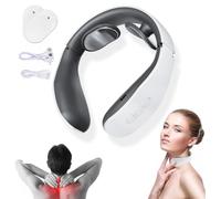 Portable Neck Massager, Relaxnecker Neck Massager - Portable Heated Neck Massager for Pain Relief, 4 Massage Modes, 15 Levels of Intensity, Ideal for Neck Pain (Without remote control)
